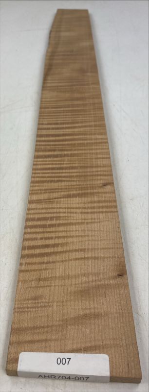 Fretboard Curly Maple "Caramel", 740x84/68x9mm Unique Piece #007